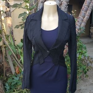 'Aristocracy' Black Distressed Vampire Steampunk Jacket with Tails (4)